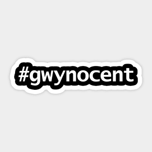 Gwynocent Hashtag Sticker